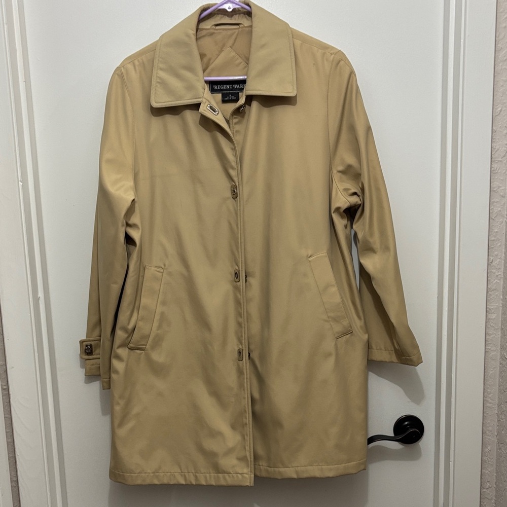 VINTAGE Women's Beige Rain Coat Sz M